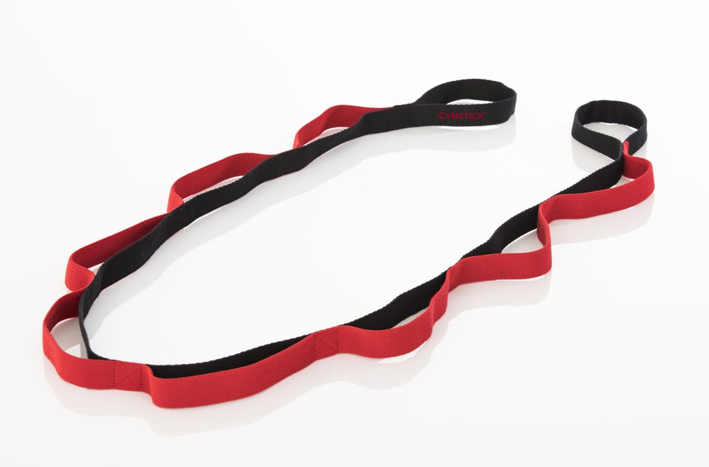 Gymstick Stretch Band 180 cm Schwarz/Rot Trainingsband