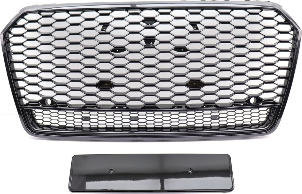 Kühlergrill Sportgrill Wabengrill Grill Schwarz Glanz für Audi A7 4G ab