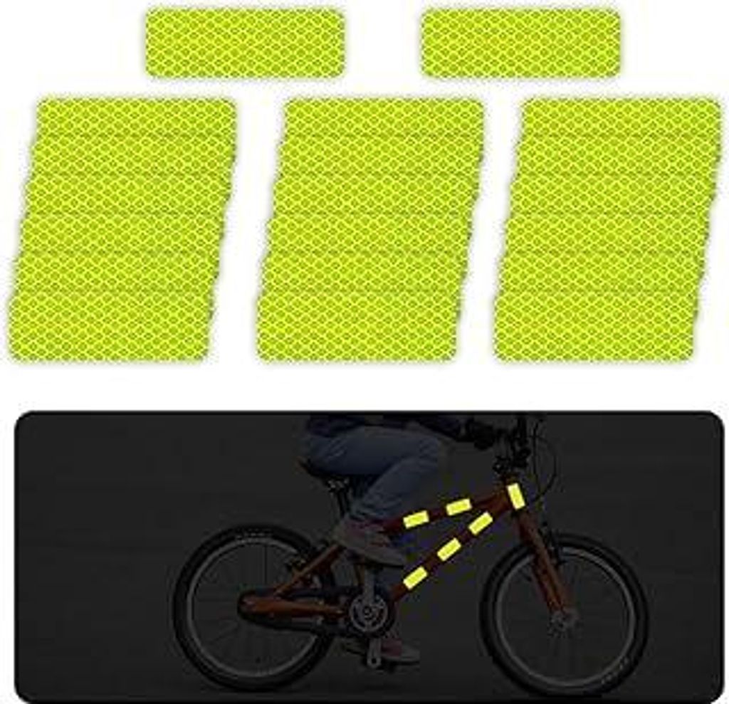 20 Stück Reflektoren für Kinderwagen, Universal Sicherheits Reflektorband Selbstklebend, Geeignet für alle Kinderwagen, Rucksäcke, Fahrräder, ...