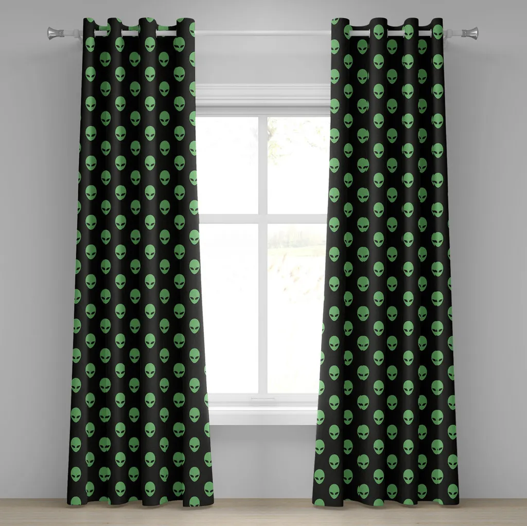 Tenda ABAKUHAUS Creature Fantastiche 280x225cm - Verde e Nero