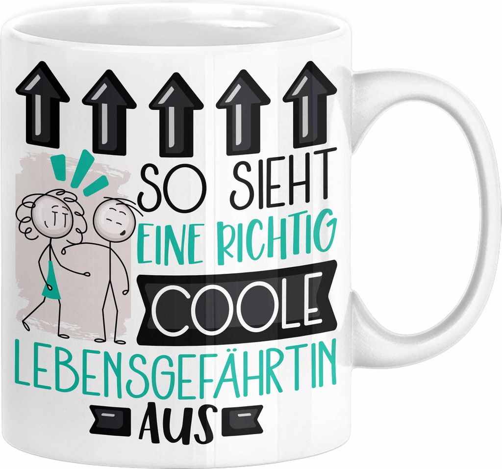 Lebensgefährtin Geschenk Tasse Lustig Geschenkidee für Lebensgefährtin Geburtstag So Sieht Eine Richtig Coole Lebensgefährtin Aus Frauen Spruch...