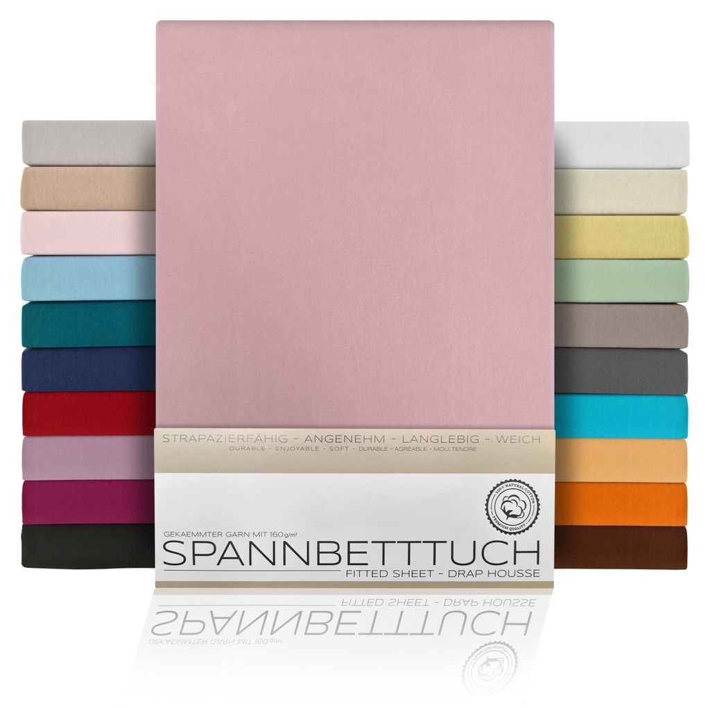 Beautex Spannbettlaken Jersey Baumwolle Produktbild 