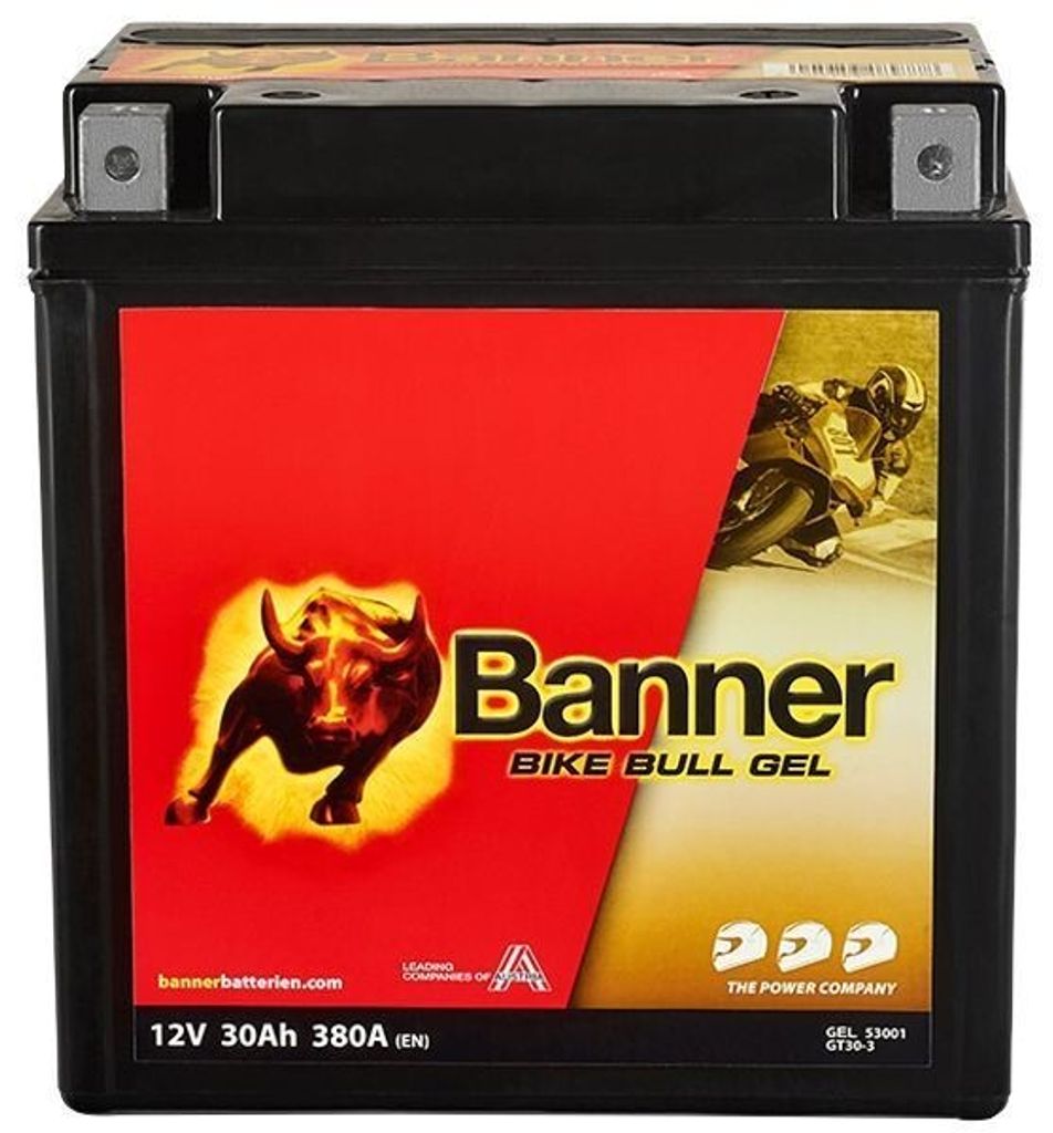 BANNER Starterbatterie 12V 30Ah 380A/EN B00 Motorrad Produktbild 