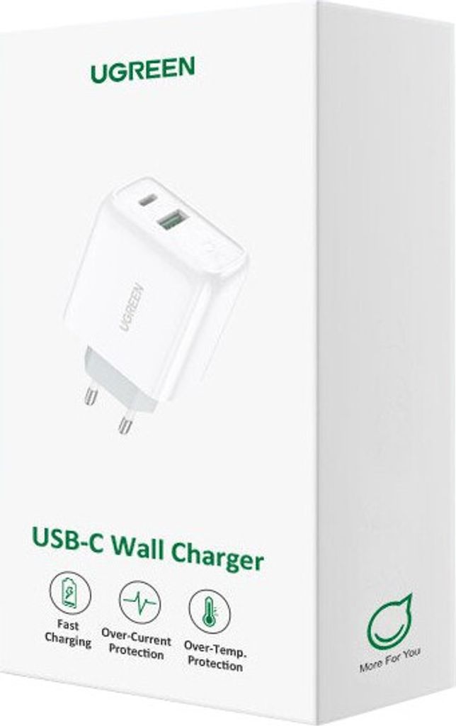 Ugreen szybka ładowarka sieciowa USB Typ C / USB 36 W Quick Zdjęcie produktu 