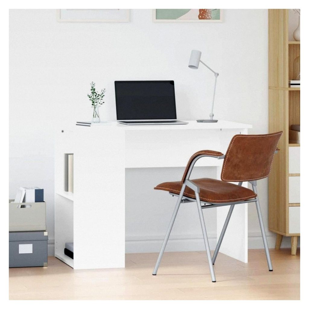 Schreibtisch aus Holz, 100 x 55 x 75 cm, Weiß