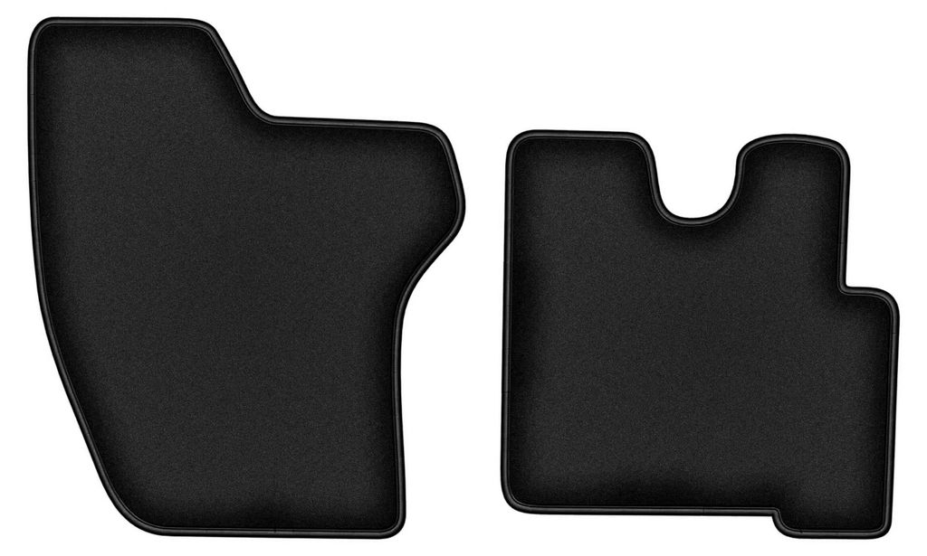 Premium vordere Fußmatten Velours schwarz 2 tlg. für: VW LT II 1996-2006 Van