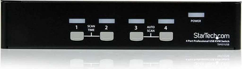 Switch KVM USB Robuste StarTech SV431USB avec Commutation Rapide 4 PC