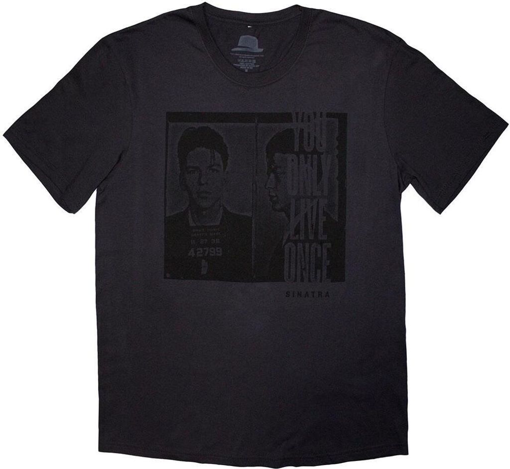 Frank Sinatra - T-Shirt für Herren/Damen Uni RO13016 (S) (Anthrazit)