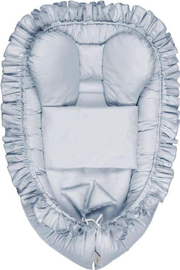 Belisima PURE blau Baby Nest mit Bettdecke