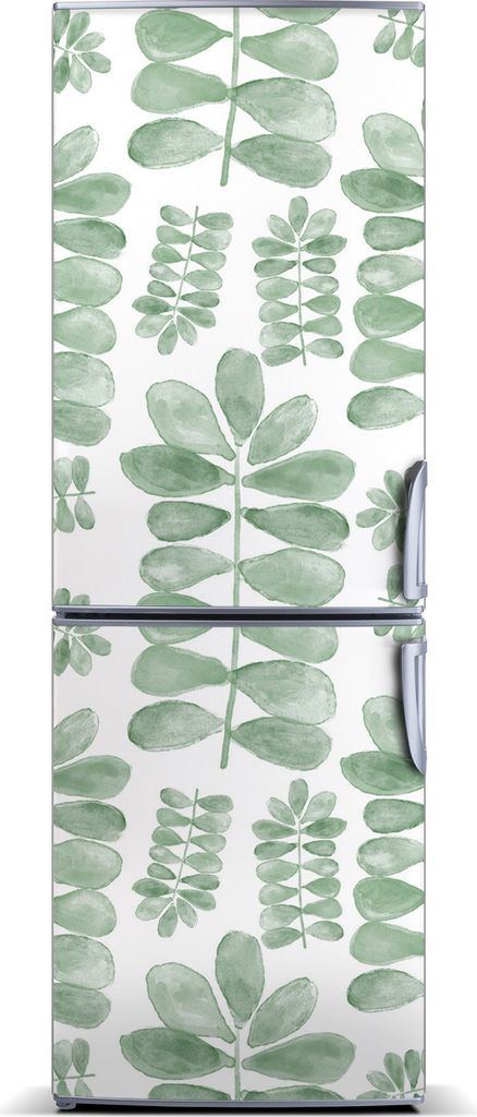 Tulup Kühlschrankdekoration - Magnetmatte - 60 cm x 180 cm - Magnet auf dem Kühlschrank - Eukalyptusblätter
