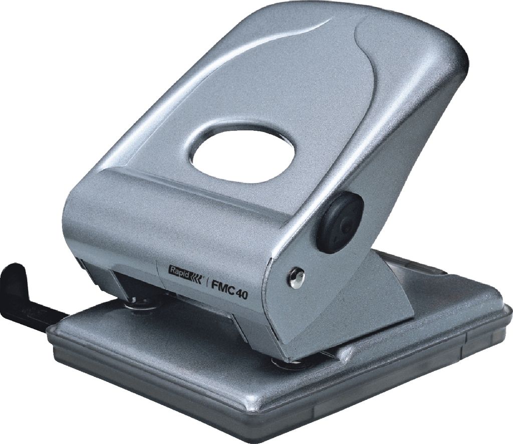 Bürolocher FMC40 Metall 40 Blatt silber Packung mit 20 Stück