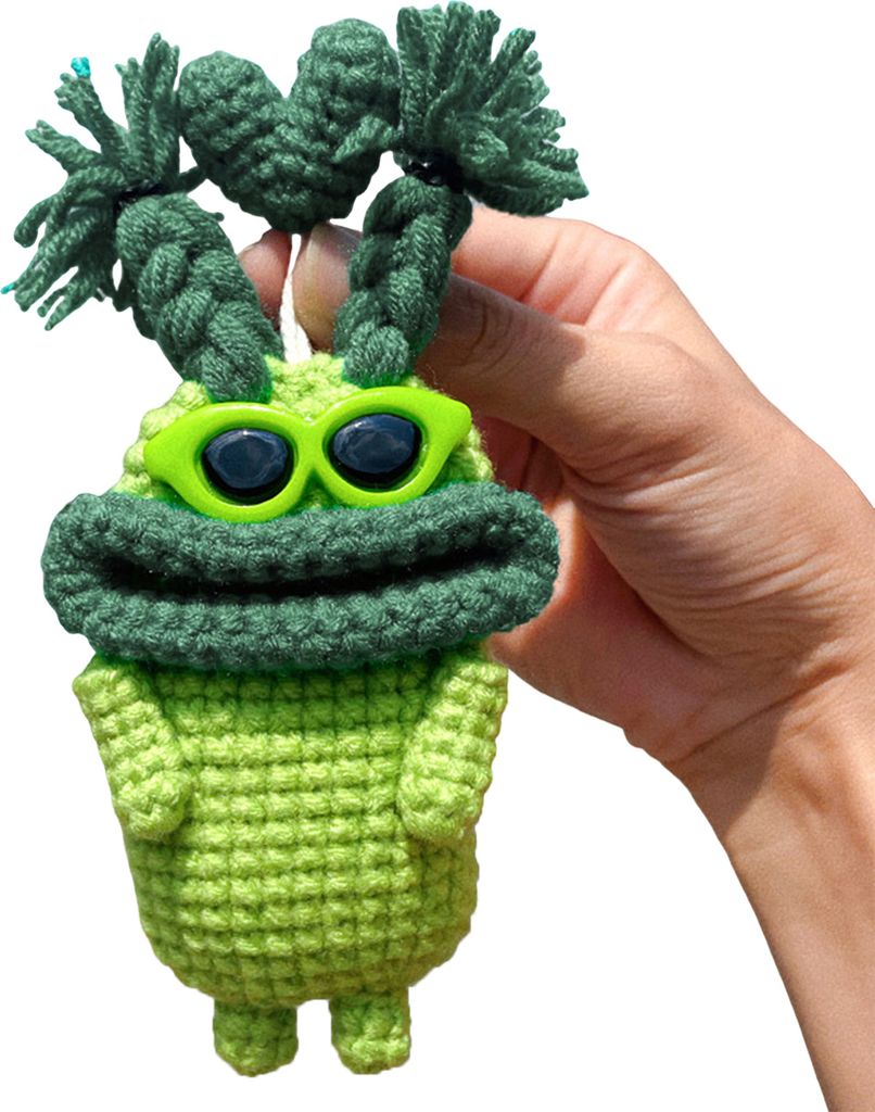 Big Mouth Autoschlüsseletui, Cartoon-Design, Universal-Fernbedienungsschlüssel-Abdeckung, lustiger Schlüsselschutz, Häkeltasche, lustige Gesche...