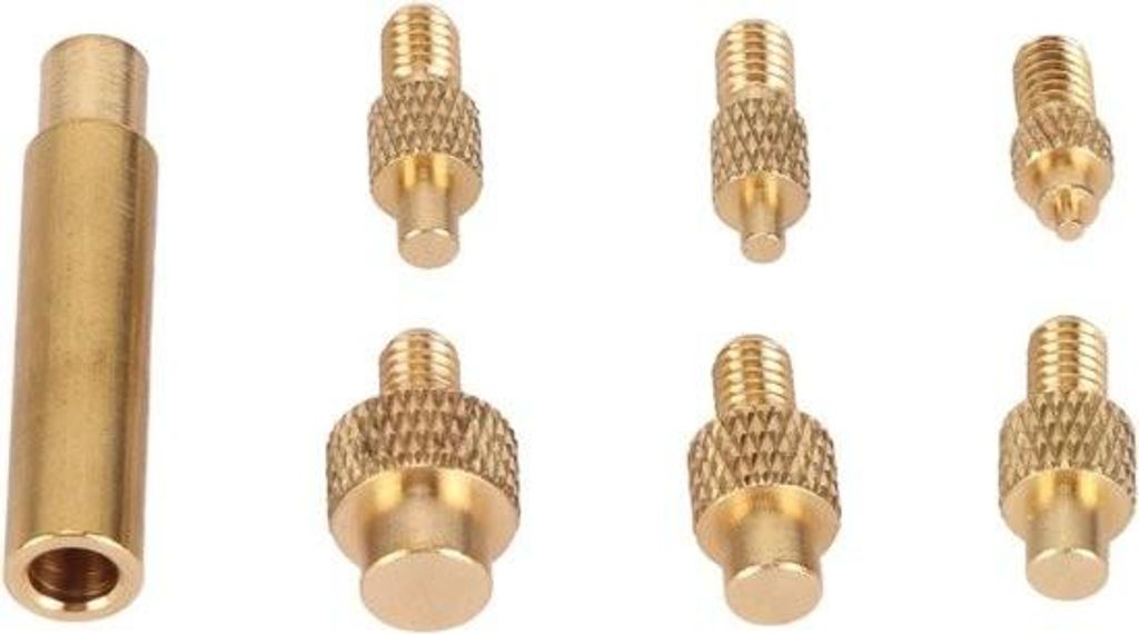 Hitzebeständige Einsatzspitzen Gewindeeinsätze M2 M2.5 M3 M4 M5 M6-1/4 M8 Universal 936 für Lötkolben - Kunststoff- und 3D-Druckerteile.