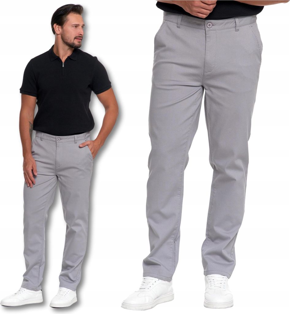 MEN'S PANTS Elegante Chinos mit geradem Bein Modische MORAJ r. 30