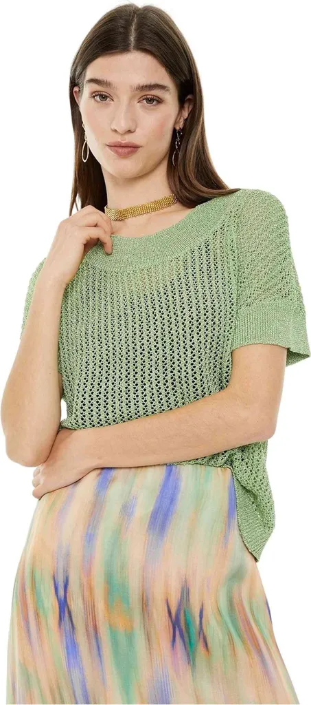 T-shirt System Action V25CH305_19 : Le Haut Multicolore qui Va à Toutes