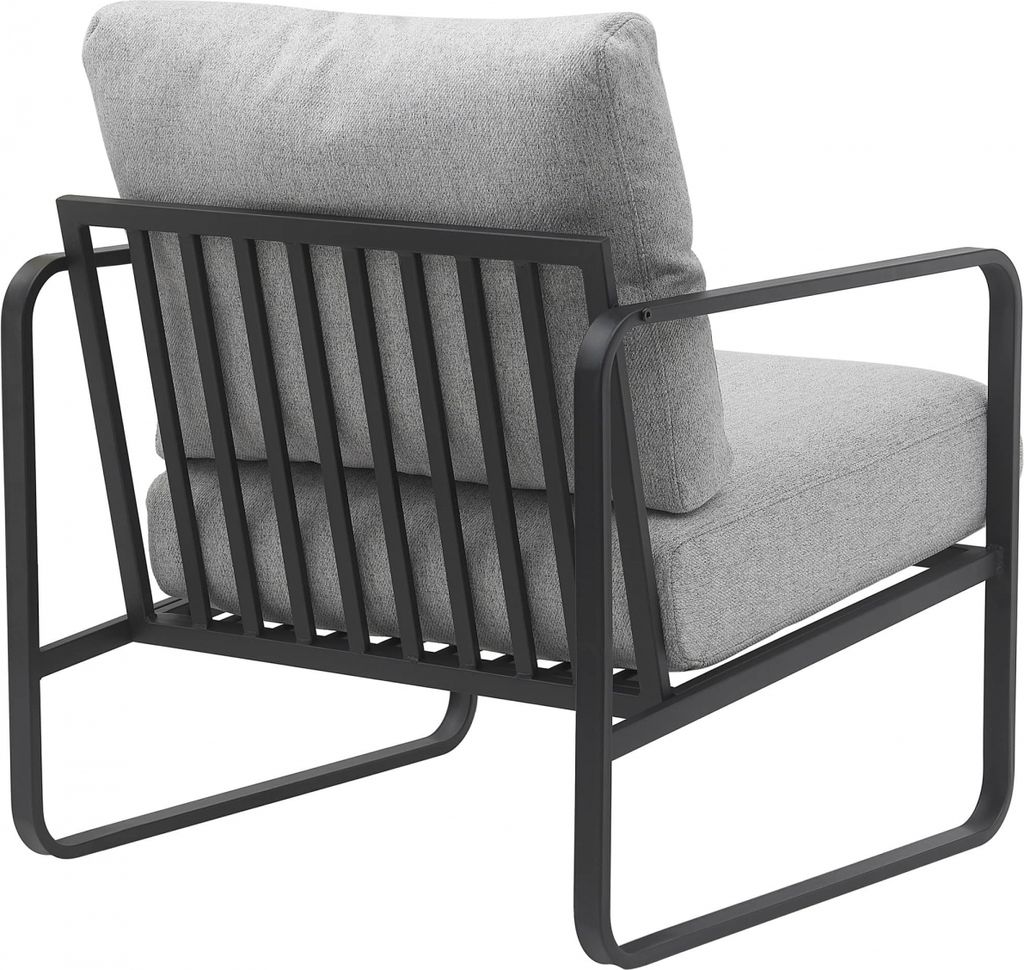 Design-Shop Křeslo Manea  látka / kov- Světle šedá Obrázek produktu 8