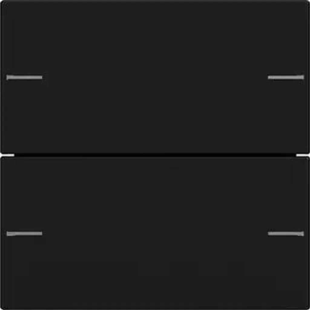 Gira Set de bascules 2 touches noir mat 5752005 pour commande double