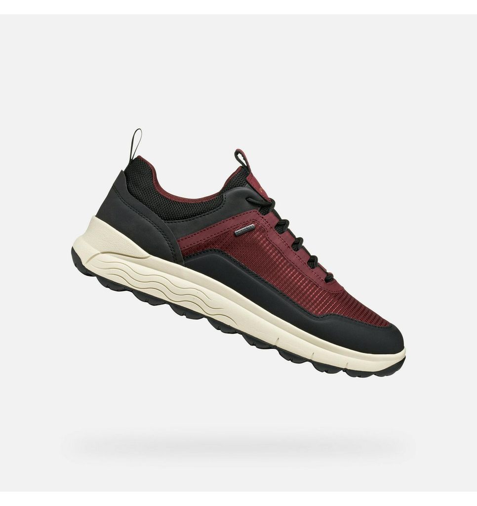 Geox Spherica 4X4 ABX Herren-Sneaker in Burgunderrot 42