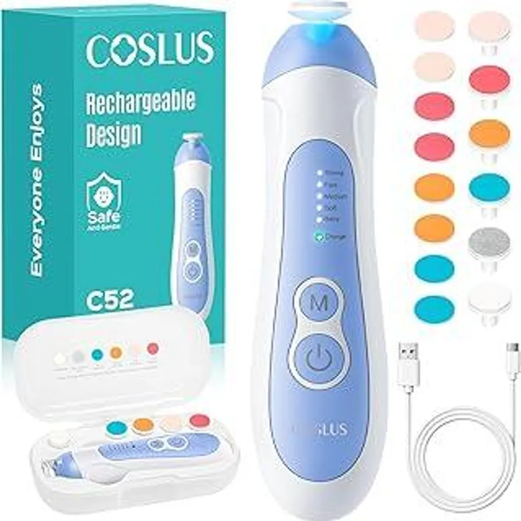 COSLUS Electric Baby Nail Trimmer 2026 - Ricaricabile e Smart