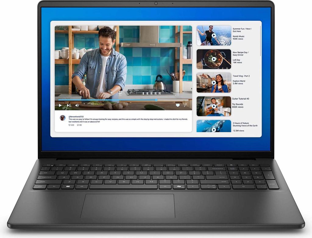 Dell 16 (Carbon Black, 16" WUXGA, Intel Core 7 150U, 64 GB RAM, 2 TB SSD) mit Windows 11 Pro & Office 2024 Pro