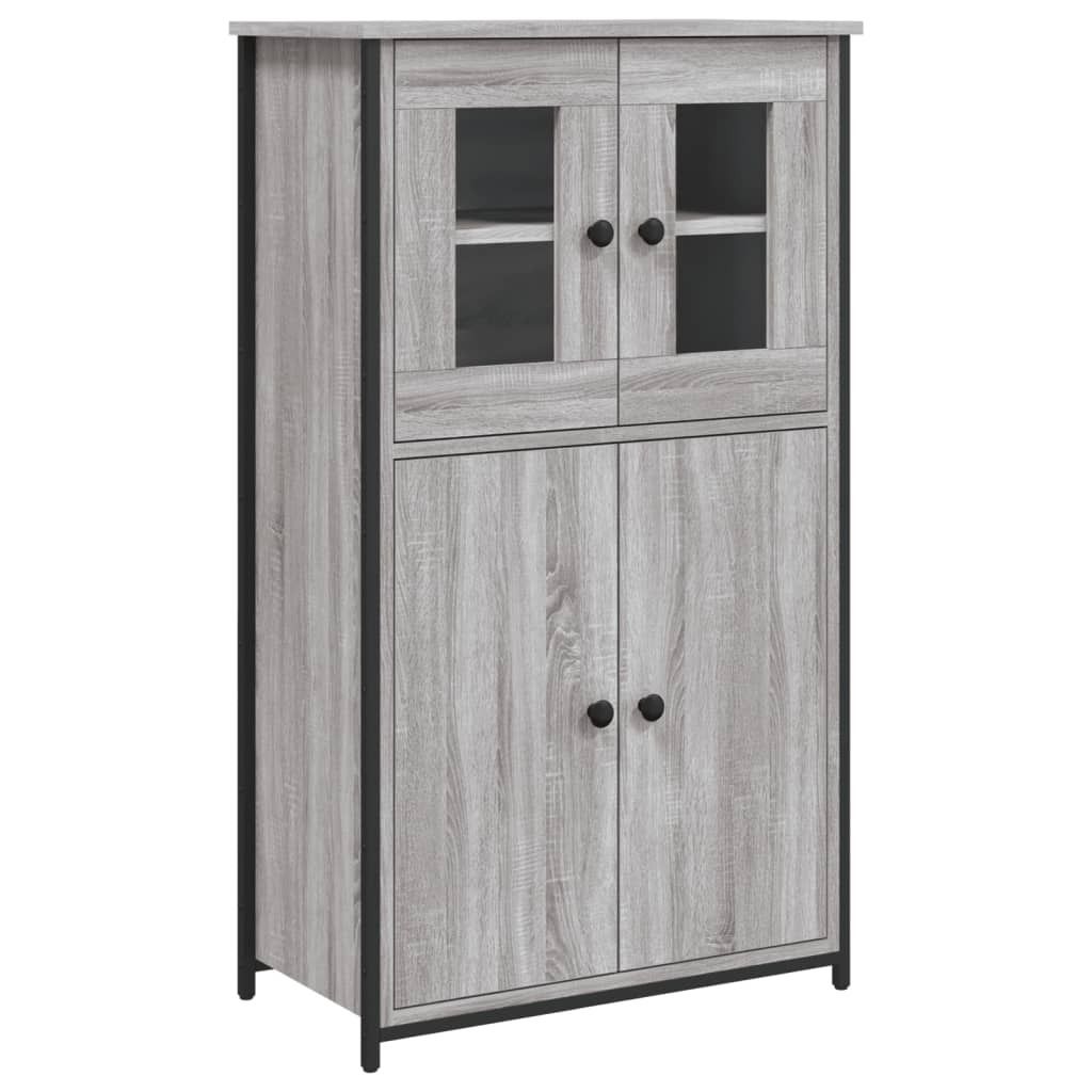 Highboard Grau Sonoma 62x32x106,5 cm Holzwerkstoff