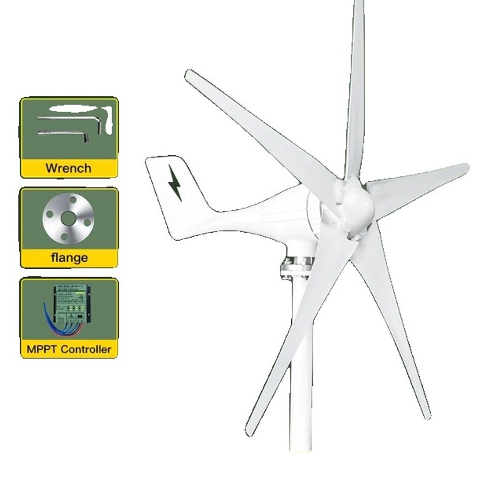 Windturbinegenerator, 2000w Leistung, e Energieerzeugung, 12V, Mit Mppt-Regler, 2000W