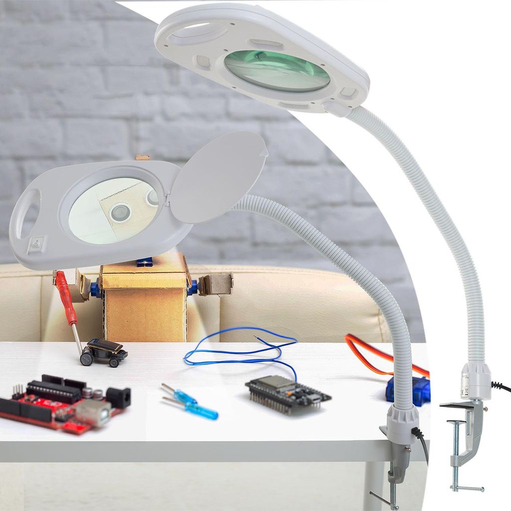 LED-Lupenleuchte mit 5x Vergrösserung – Arbeitsleuchte mit Produktbild 