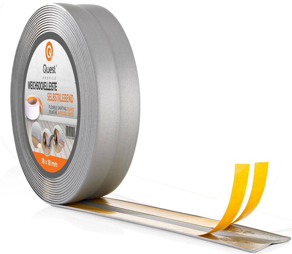 QUEST Weichsockelleiste Selbstklebend 30x30mm, 5m, Produktbild 