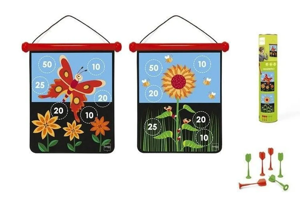 Jeu de Fléchettes Magnétiques Taille M Jardin pour Enfant et Famille