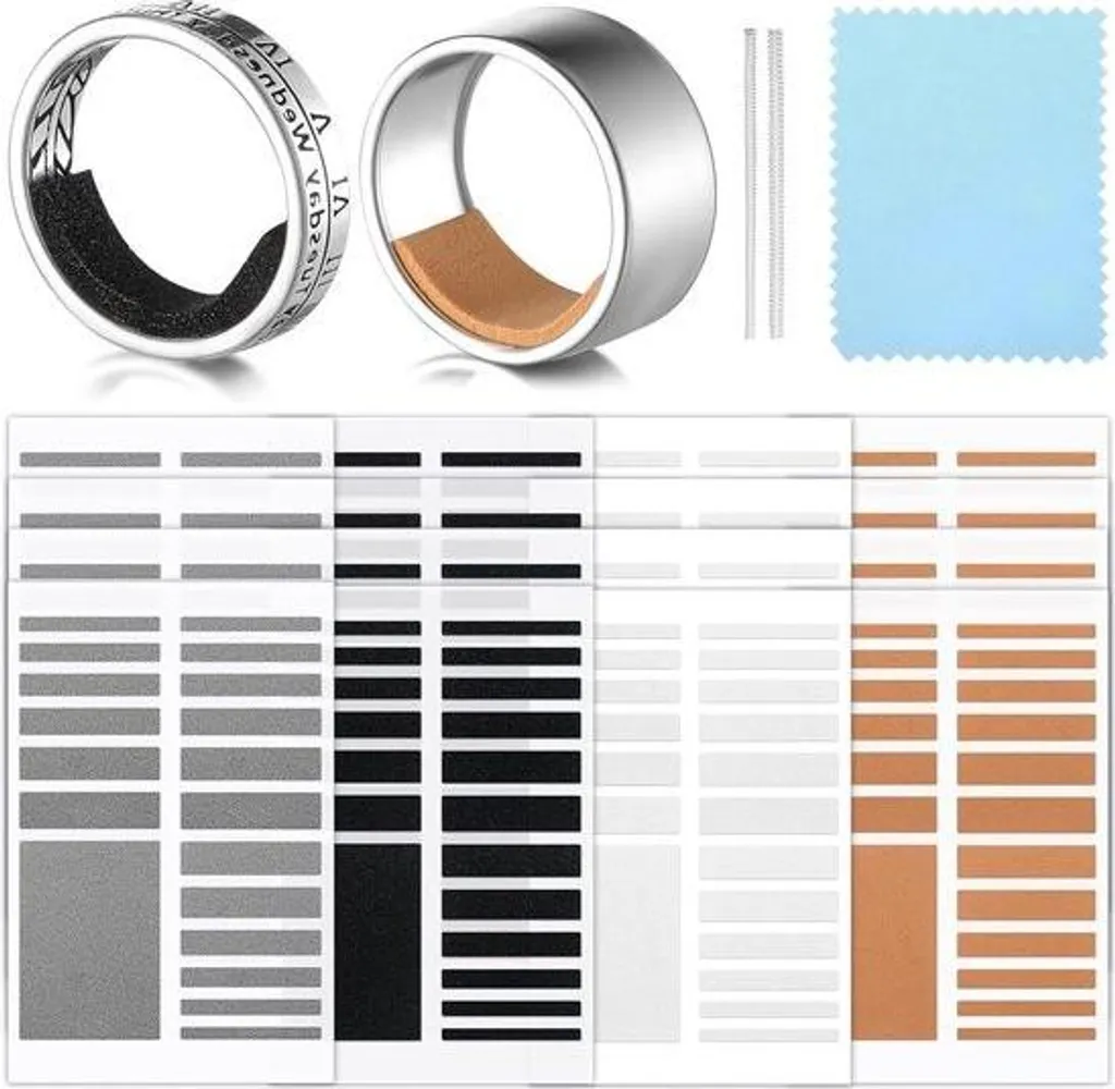 Protection de bague en plastique transparent - 16 réducteurs 4 couleurs