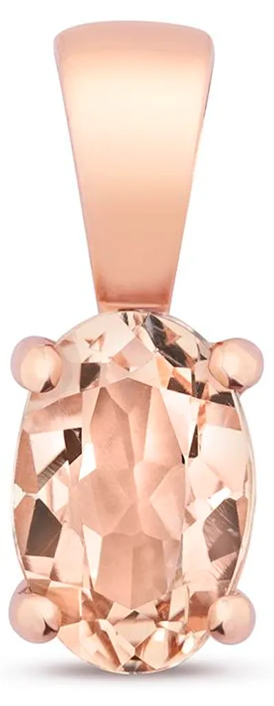 Pendentif Femme Or Rose et Morganite : Le Cadeau Idéal pour Anniversaire