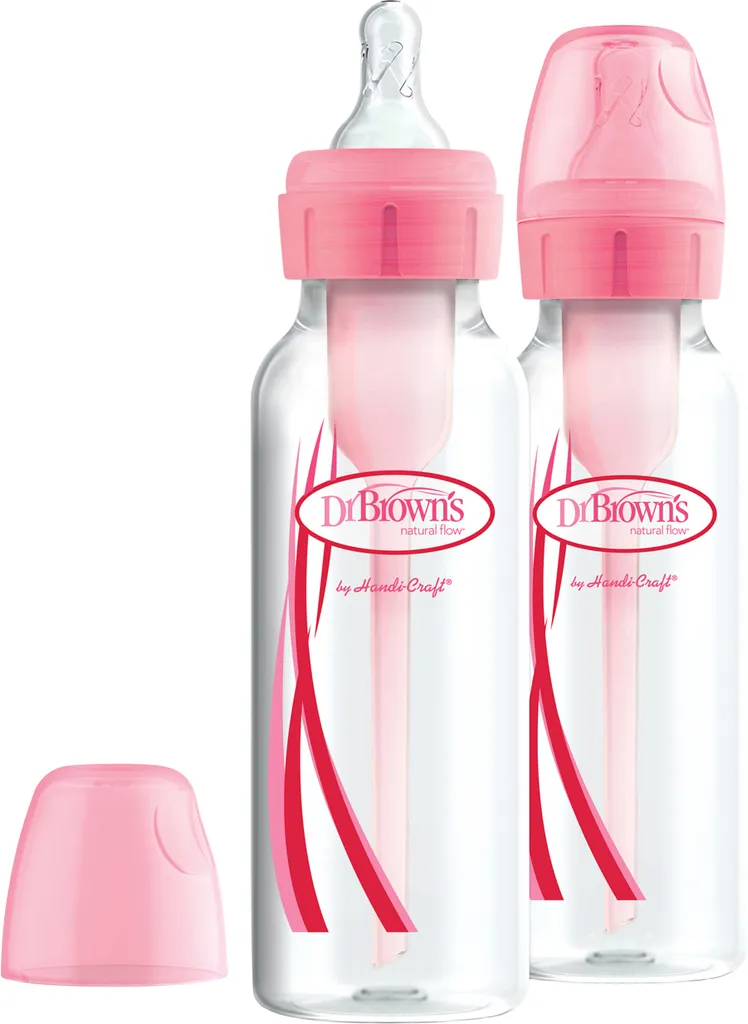 Set 2 Biberon Dr. Brown's Rosa 250ml - Prezzo Imbattibile Anticolica
