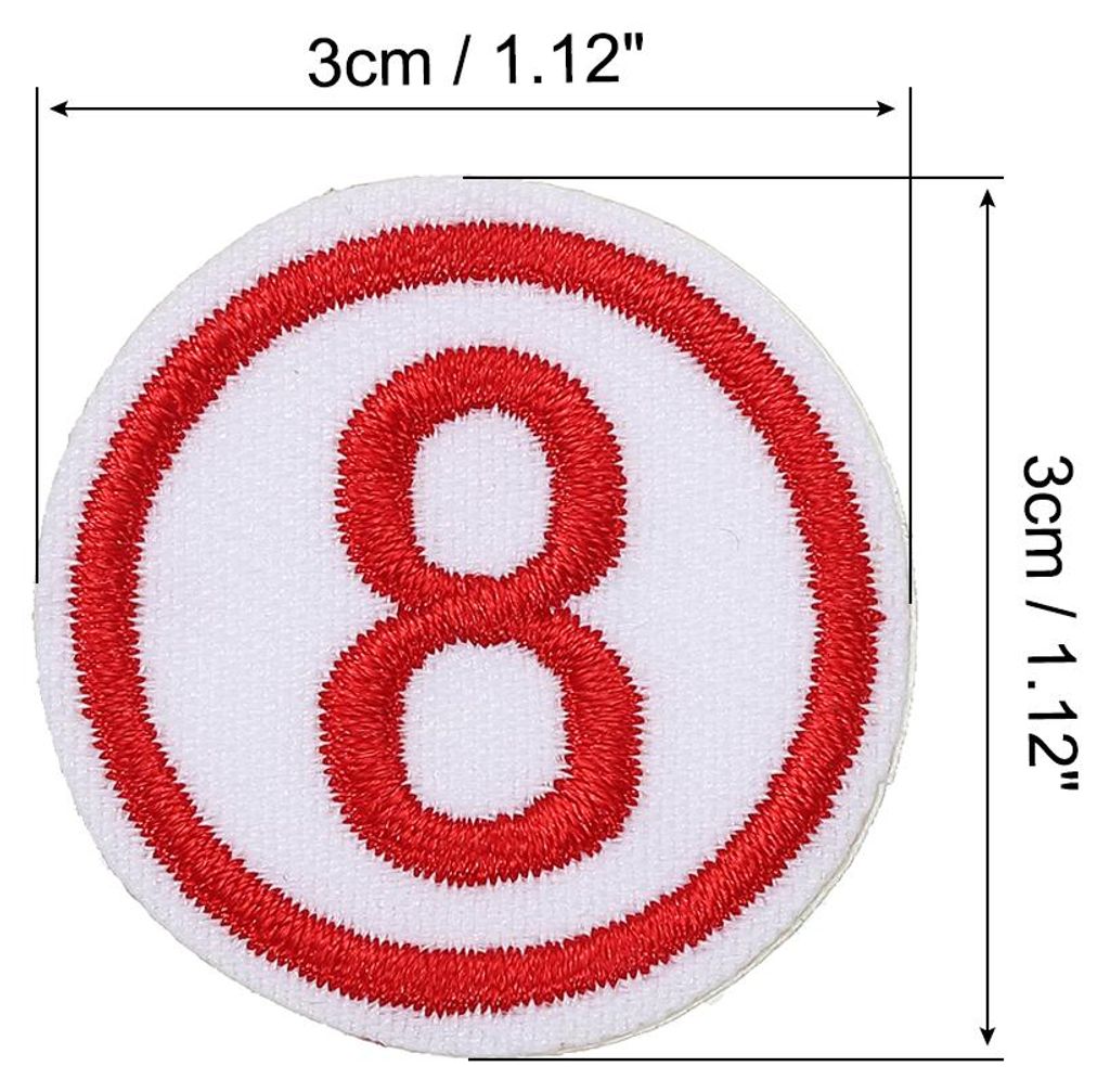 50 Stš¹ck Aufn?her zum Aufbš¹geln mit Zahlen 1šC20, 3cm Bestickte Zahlen, Patch zum Aufbš¹geln fš¹r Kleidung, Kleid, Hut, Socken, Jeans, D...