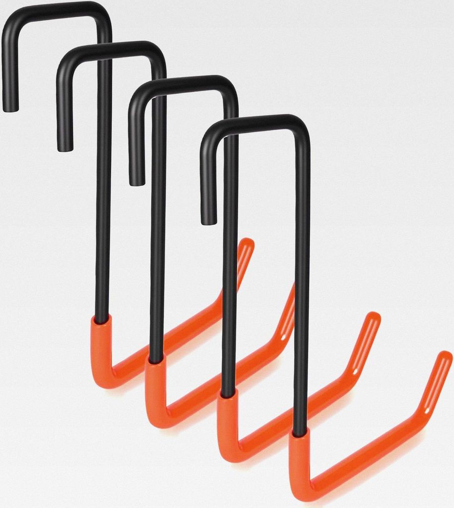 Große Garage-Haken zum Einhängen (4er-Pack) Last-Haken,Robuste Leiter Pflanzen-Werkzeugen Fahrrad Aufhängung für Deckenbalken