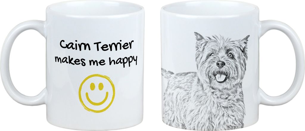 Cairn Terrier - Tasse mit Hund, fröhliche Tasse für Hundeliebhaber, personalisiertes Geschenk der Marke Art-Dog