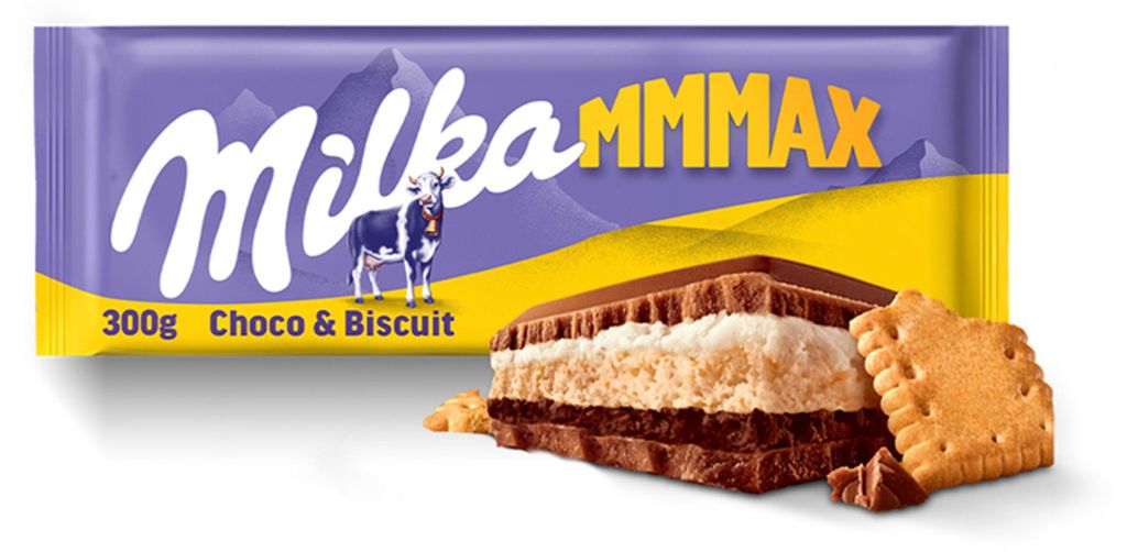 Czekolada mleczna Milka Choco & Biscuit 300 g Produktbild 
