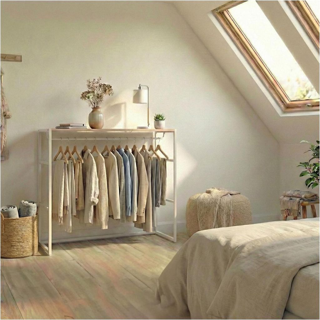 KADRA 100x85cm Dachboden-Kleiderständer Produktbild 