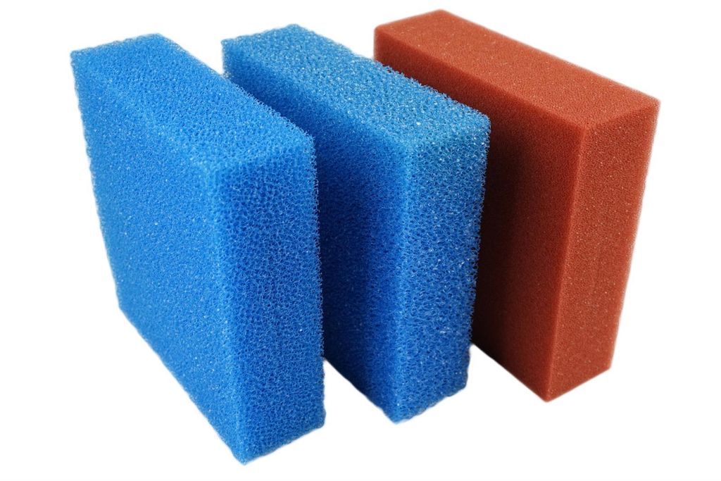 Ersatzschwamm Set für Oase Biotec 5 Teichfilter 1 x rot 2 x blau passt auch für Oase