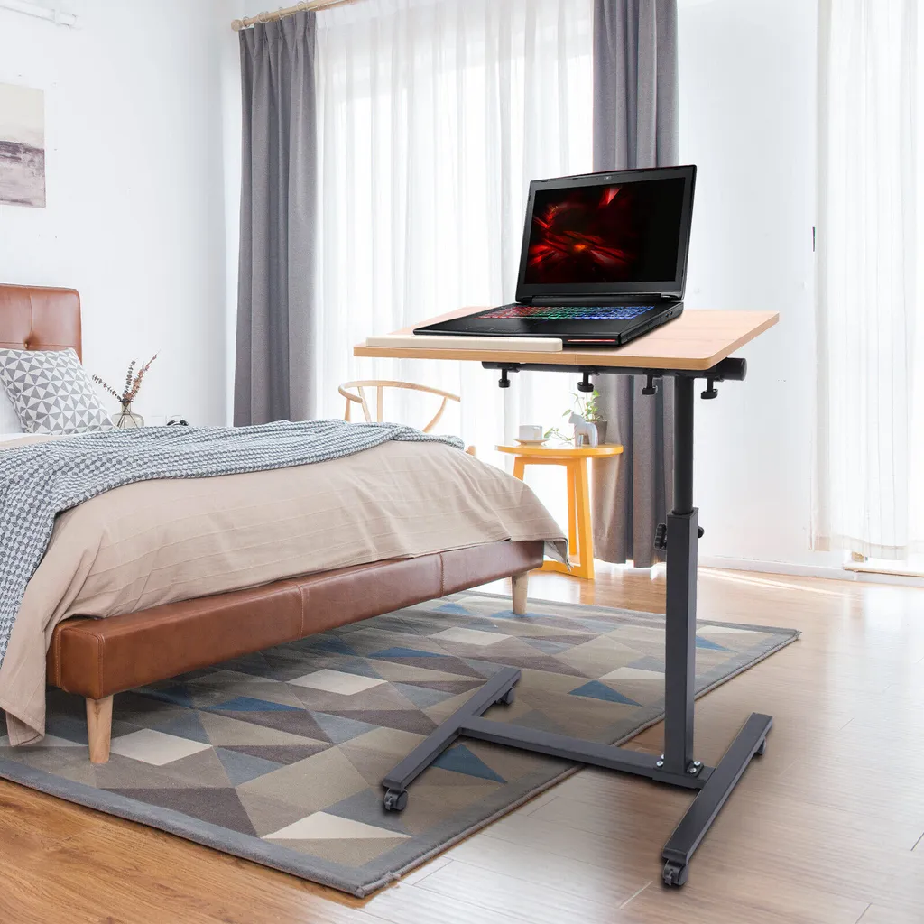 Table d'appoint pour lit et canapé support PC portable réglable mobile - 14