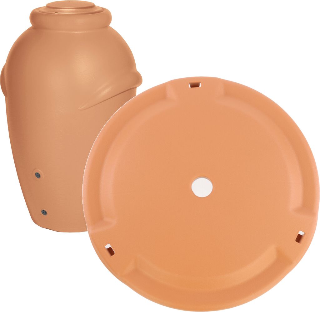 Abdeckung, Deckel Ø 33 cm für Prosperplast ICAN 210 und 360 Liter Regenwassertank, dichter Verschluss, Abdeckung für Wasserfass, Regenwasser, Ö...