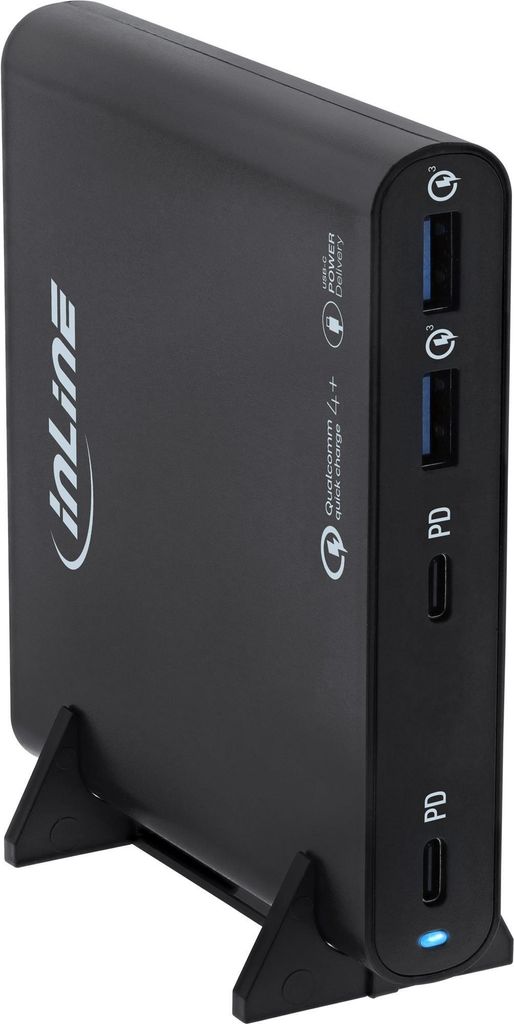 InLine USB Netzteil GaN Ladegeraet 4-Port 2x USB-C+ USB-A 120W (31515B)