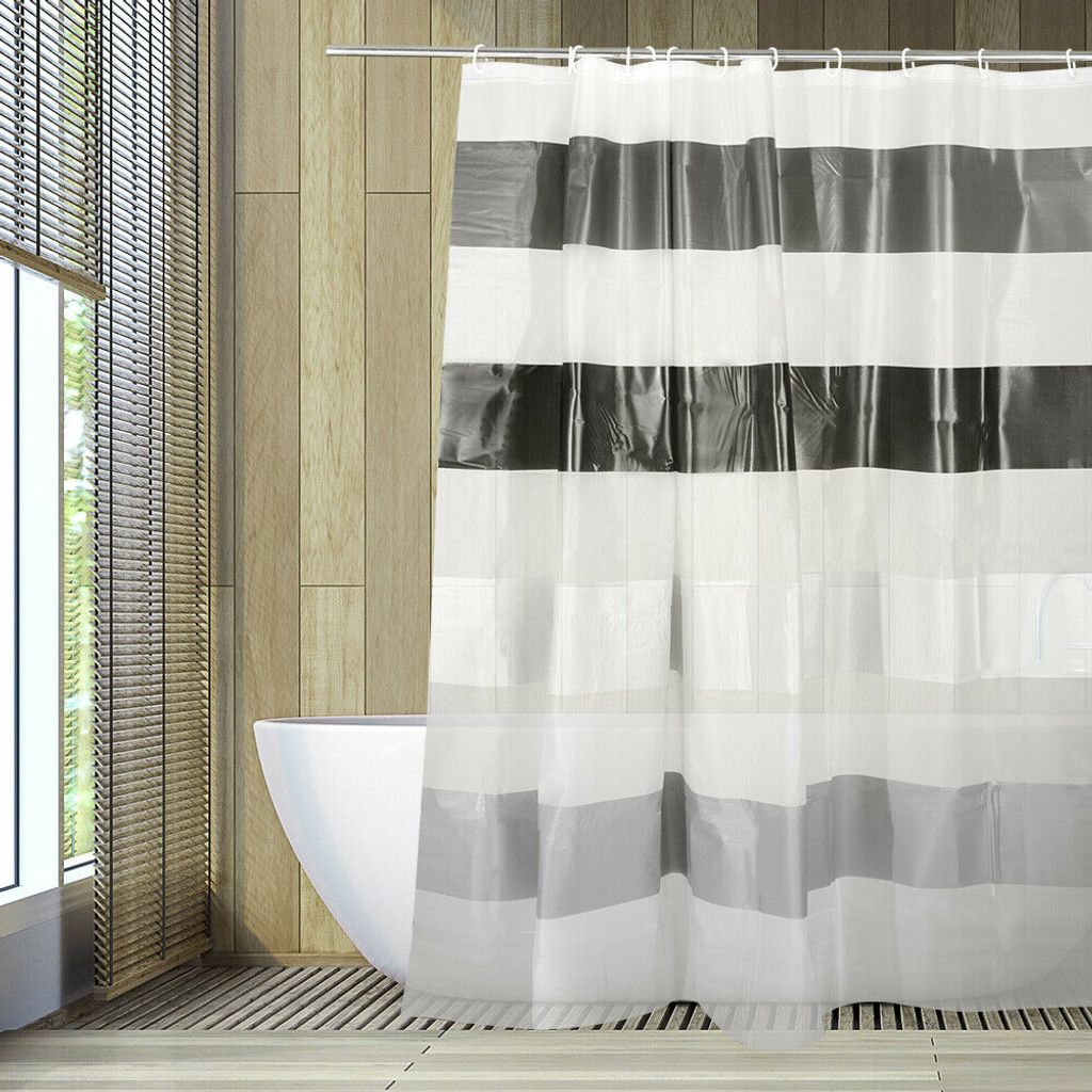 Badvorhang Duschvorhang Wannenvorhang Duschabtrennung Dusche Vorhang mit Haken 