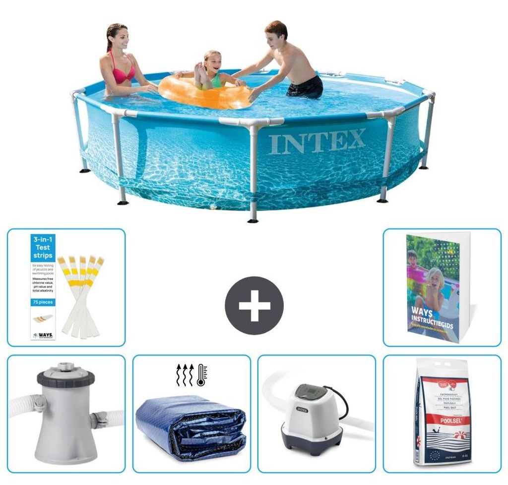 Frame Pool Rund - 305x76 cm - 7-teilig S329
