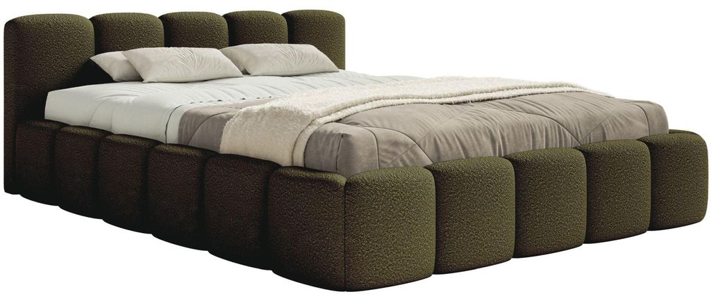 Selsey Cloudy Low - Polsterbett 160x200 mit Holzlattenrost, Produktbild 