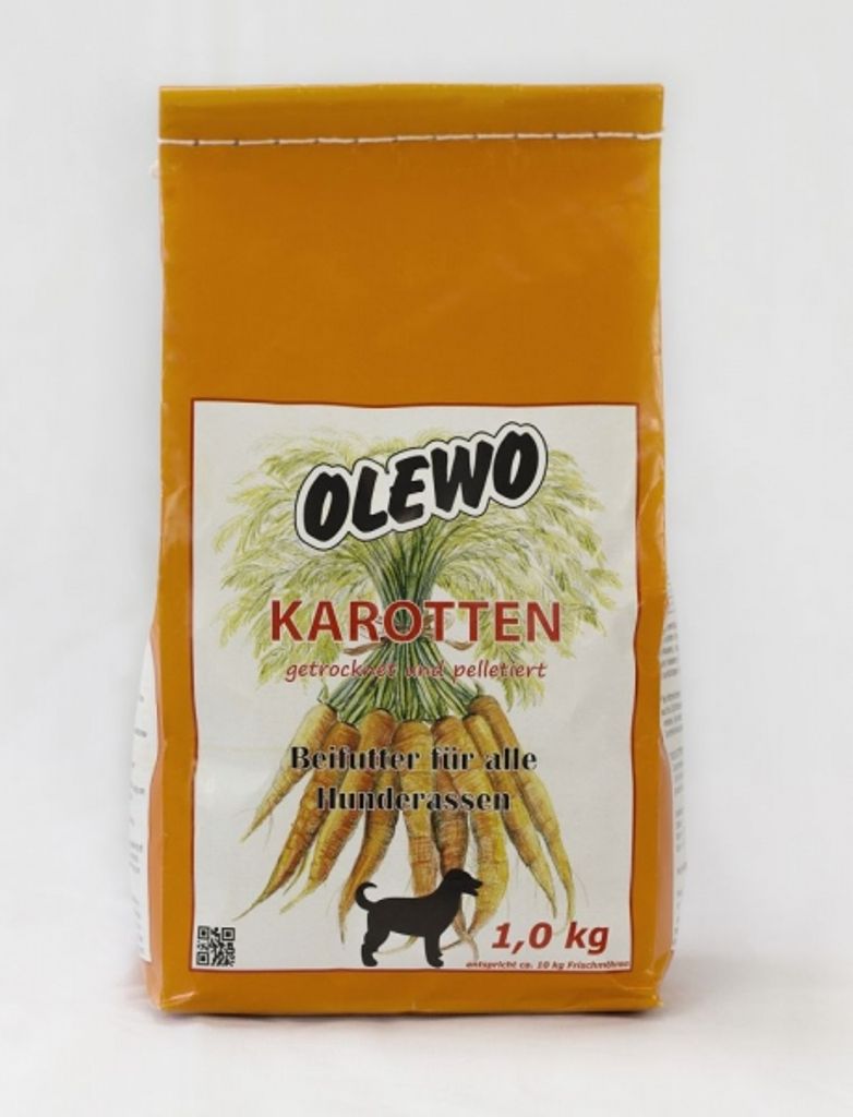 Olewo 1kg Karotten-Pellets Hund Produktbild 