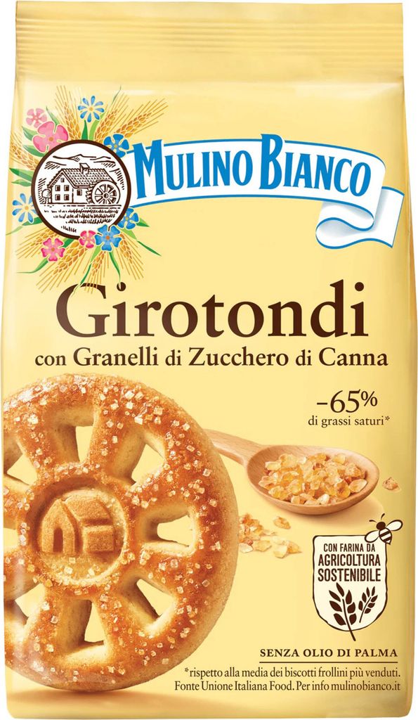 MULINO BIANCO Girotondi - Mürbekekse mit Zucker 350g x 6 Pack