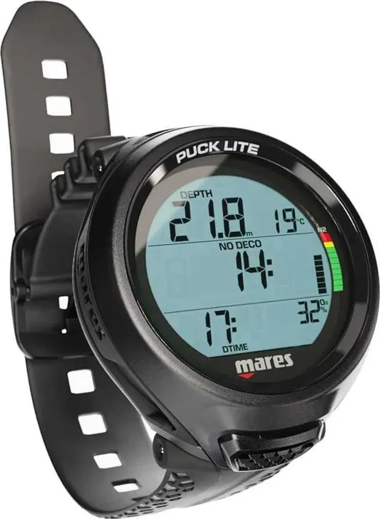 Ordinateur de plongée Mares Puck Lite - Écran LCD lisible et mode Nitrox