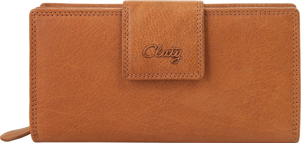 Cluty Geldbörse Damen 020349 cognac