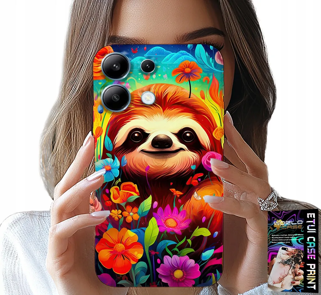 Offerta Custodia Xiaomi Note 13 Pro 4G Koala Colorato + Vetro