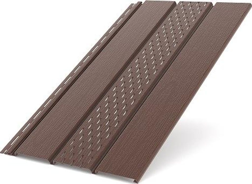 Kunststoffpaneele Braun RAL 8017 B-1,50m Wandpaneele Deckenpaneele Paneele perforiert 1,50 x 0,305m